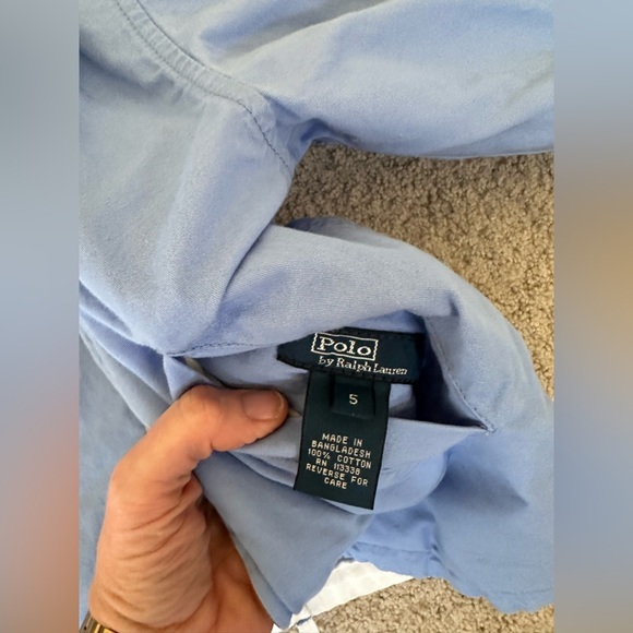 Polo Ralph Lauren Blue and White Reversable Jacket with Hood - Picture 2 of 3